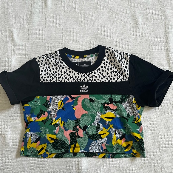 ADIDAS Women's HER Studio London Cropped Tee - Picture 6 of 8